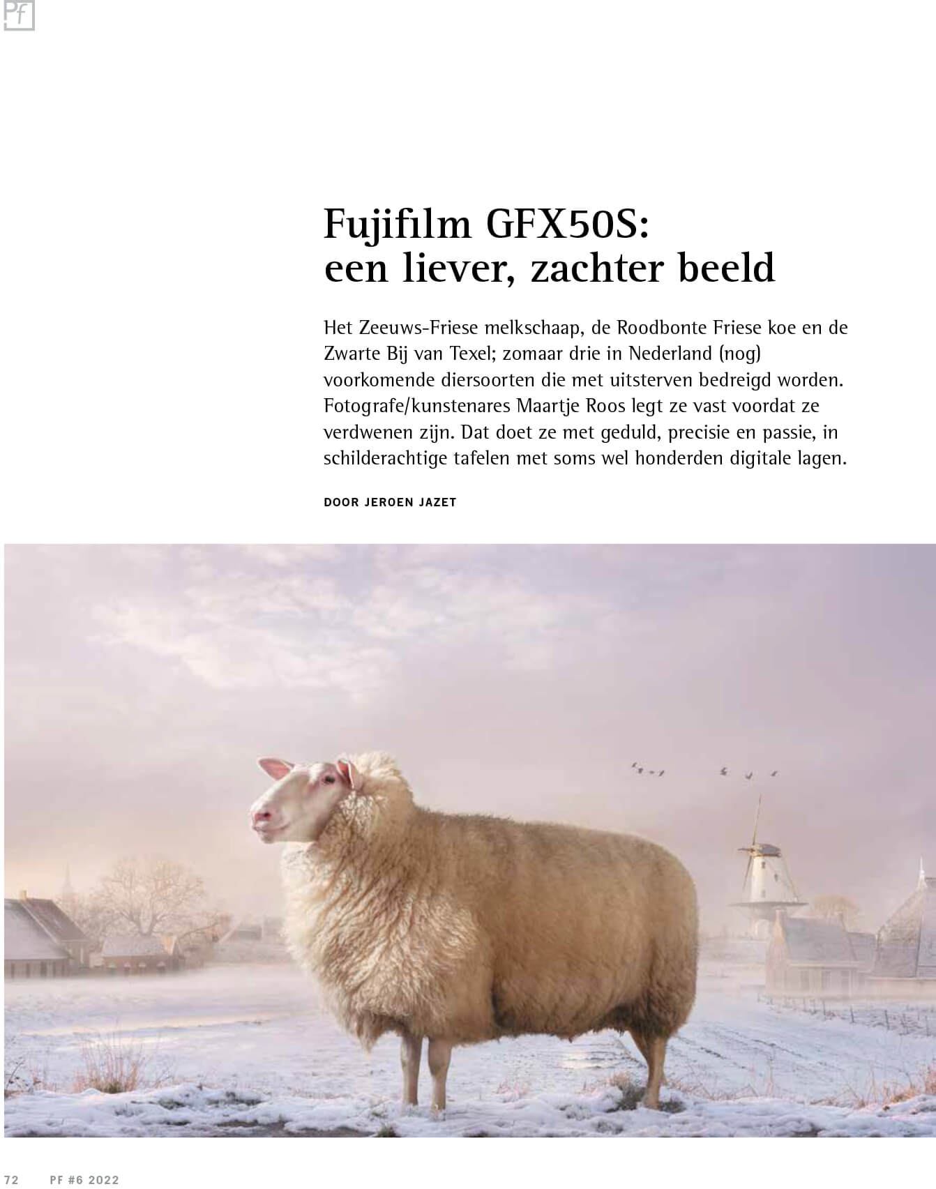 Pf #6 2022 Fujifilm GFX50S: een liever, zachter beeld